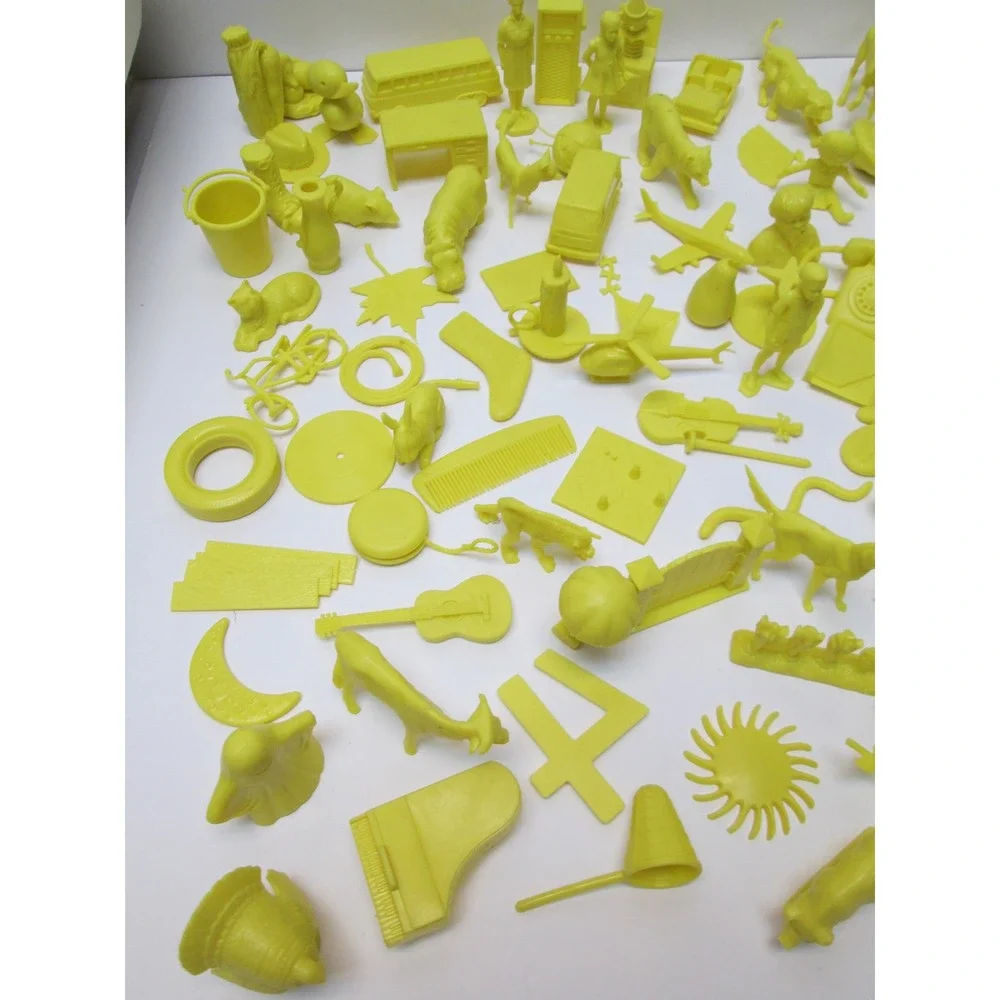 105 pcs Vintage Houghton Mifflin Getting Ready to Read Yellow Toys